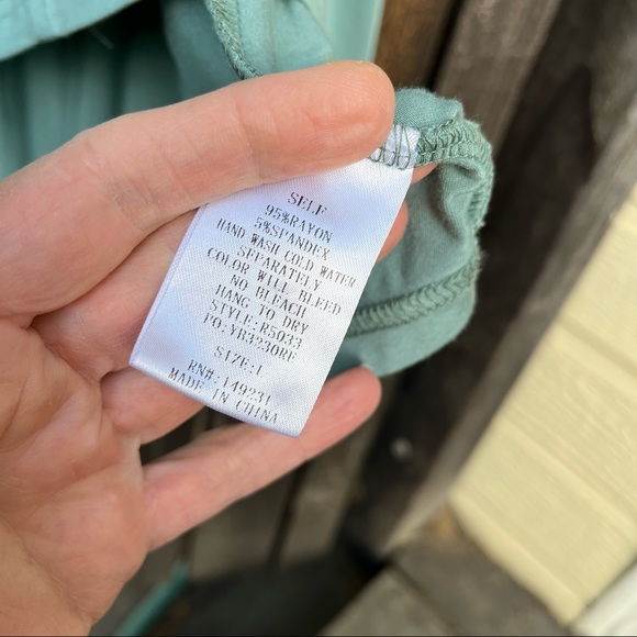 Kori America Jersey Knit Babydoll Sleeveless Ruffle Trim Top Sz L - Picture 4 of 10